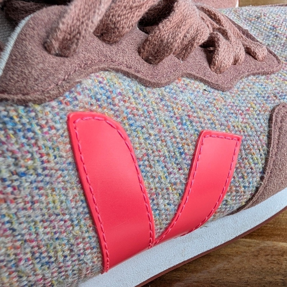 VEJA SDU Rec Flannel Sneakers Cloudy Rose-Fluo Colorway Pink Women Shes Size 8 - Picture 4 of 13